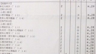 2017年度第1学期の成績発表